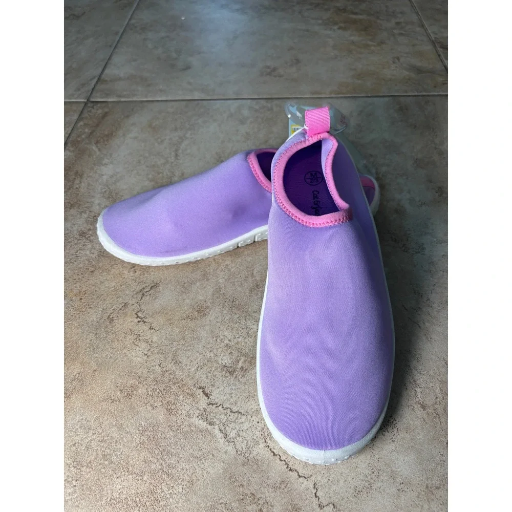Cat & Jack Girls Purple Grover Water Shoes Aqua Socks Size M 2/3 NEW